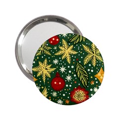 Christmas Pattern 2 25  Handbag Mirrors by Valentinaart