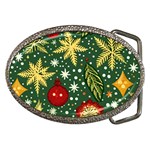 Christmas pattern Belt Buckles Front