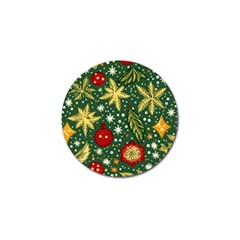 Christmas Pattern Golf Ball Marker (10 Pack) by Valentinaart