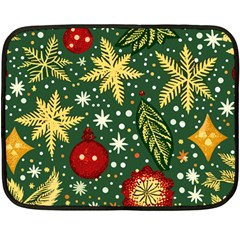 Christmas Pattern Fleece Blanket (mini) by Valentinaart