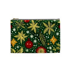 Christmas Pattern Cosmetic Bag (medium) by Valentinaart