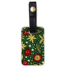 Christmas Pattern Luggage Tag (one Side) by Valentinaart