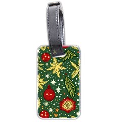 Christmas Pattern Luggage Tag (two Sides) by Valentinaart