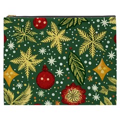 Christmas Pattern Cosmetic Bag (xxxl) by Valentinaart