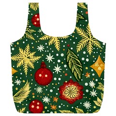 Christmas Pattern Full Print Recycle Bag (xl) by Valentinaart