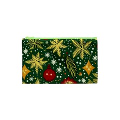 Christmas Pattern Cosmetic Bag (xs) by Valentinaart