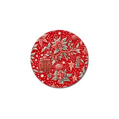 Christmas Pattern Golf Ball Marker by Valentinaart