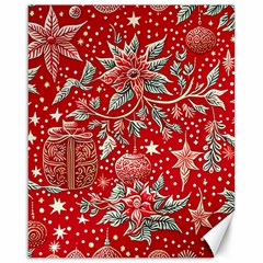 Christmas Pattern Canvas 16  X 20  by Valentinaart