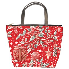 Christmas Pattern Bucket Bag by Valentinaart