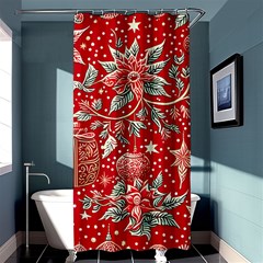 Christmas Pattern Shower Curtain 36  X 72  (stall)  by Valentinaart