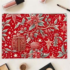 Christmas Pattern Cosmetic Bag (xxl) by Valentinaart