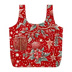 Christmas Pattern Full Print Recycle Bag (l) by Valentinaart