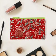 Christmas Pattern Cosmetic Bag (xs) by Valentinaart