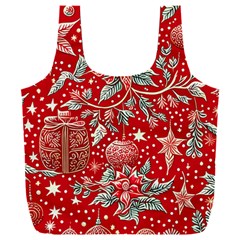 Christmas Pattern Full Print Recycle Bag (xxxl) by Valentinaart