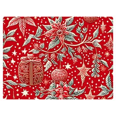 Christmas Pattern Two Sides Premium Plush Fleece Blanket (extra Small)