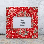 Christmas pattern White Box Photo Frame 4  x 6  Front