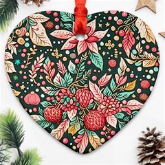 Christmas Pattern Ornament (heart)