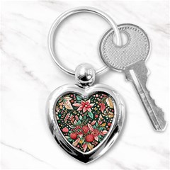 Christmas pattern Key Chain (Heart)