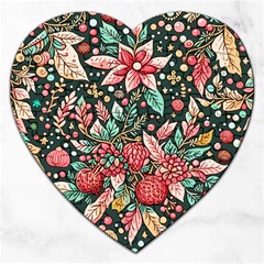 Christmas pattern Jigsaw Puzzle (Heart)