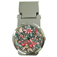 Christmas pattern Money Clip Watches