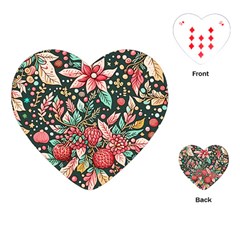 Christmas pattern Playing Cards Single Design (Heart)