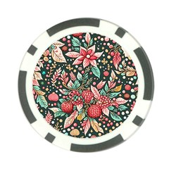 Christmas Pattern Poker Chip Card Guard