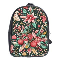 Christmas pattern School Bag (Large)