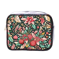 Christmas Pattern Mini Toiletries Bag (one Side)