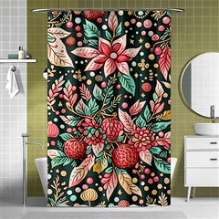 Christmas Pattern Shower Curtain 48  X 72  (small)  by Valentinaart