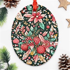 Christmas pattern Ornament (Oval Filigree)