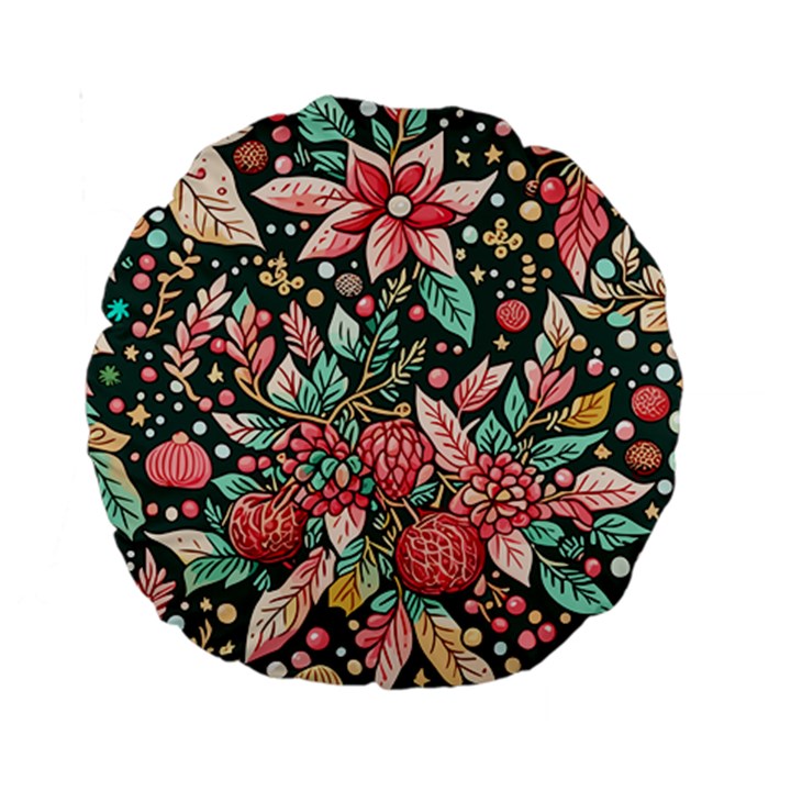 Christmas pattern Standard 15  Premium Round Cushions