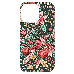 Christmas Pattern Iphone 14 Pro Max Black Uv Print Case