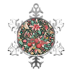 Christmas Pattern Metal Small Snowflake Ornament