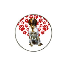 Brittany Spaniel Gift T- Shirt Cute Brittany Valentine Heart Paw Brittany Dog Lover Valentine Costum Yoga Reflexion Pose T- Shirtyoga Reflexion Pose T- Shirt Hat Clip Ball Marker by hizuto