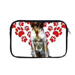 Brittany Spaniel Gift T- Shirt Cute Brittany Valentine Heart Paw Brittany Dog Lover Valentine Costum Yoga Reflexion Pose T- Shirtyoga Reflexion Pose T- Shirt Apple Macbook Pro 13  Zipper Case by hizuto