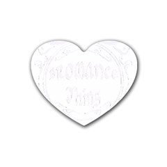 Bromance T- Shirt It Is A Bromance Thing You Would Not Understand T- Shirt Yoga Reflexion Pose T- Shirtyoga Reflexion Pose T- Shirt Rubber Heart Coaster (4 Pack) by hizuto