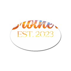 Brother To Be T- Shirt Promoted To Brother Established 2023 Sunrise Design Brother To Be 2023 T- Shi Yoga Reflexion Pose T- Shirtyoga Reflexion Pose T- Shirt Sticker Oval (10 Pack) by hizuto