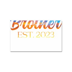 Brother To Be T- Shirt Promoted To Brother Established 2023 Sunrise Design Brother To Be 2023 T- Shi Yoga Reflexion Pose T- Shirtyoga Reflexion Pose T- Shirt Sticker Rectangular (10 Pack) by hizuto