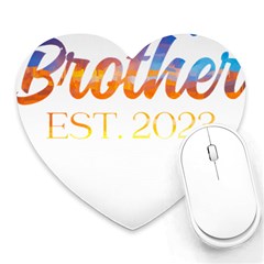 Brother To Be T- Shirt Promoted To Brother Established 2023 Sunrise Design Brother To Be 2023 T- Shi Yoga Reflexion Pose T- Shirtyoga Reflexion Pose T- Shirt Heart Mousepad by hizuto