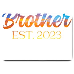 Brother To Be T- Shirt Promoted To Brother Established 2023 Sunrise Design Brother To Be 2023 T- Shi Yoga Reflexion Pose T- Shirtyoga Reflexion Pose T- Shirt Large Doormat by hizuto