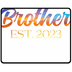 Brother To Be T- Shirt Promoted To Brother Established 2023 Sunrise Design Brother To Be 2023 T- Shi Yoga Reflexion Pose T- Shirtyoga Reflexion Pose T- Shirt Fleece Blanket (medium) by hizuto