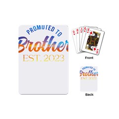 Brother To Be T- Shirt Promoted To Brother Established 2023 Sunrise Design Brother To Be 2023 T- Shi Yoga Reflexion Pose T- Shirtyoga Reflexion Pose T- Shirt Playing Cards Single Design (mini) by hizuto