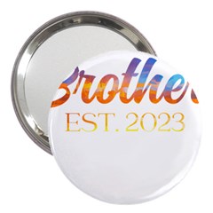 Brother To Be T- Shirt Promoted To Brother Established 2023 Sunrise Design Brother To Be 2023 T- Shi Yoga Reflexion Pose T- Shirtyoga Reflexion Pose T- Shirt 3  Handbag Mirrors by hizuto