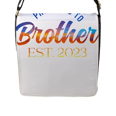 Brother To Be T- Shirt Promoted To Brother Established 2023 Sunrise Design Brother To Be 2023 T- Shi Yoga Reflexion Pose T- Shirtyoga Reflexion Pose T- Shirt Flap Closure Messenger Bag (l) by hizuto