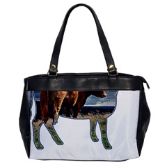 Brown Cow T- Shirt Brown Cow Painting Within A Cow Silhouette Outline T- Shirt Yoga Reflexion Pose T- Shirtyoga Reflexion Pose T- Shirt Oversize Office Handbag