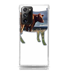 Brown Cow T- Shirt Brown Cow Painting Within A Cow Silhouette Outline T- Shirt Yoga Reflexion Pose T- Shirtyoga Reflexion Pose T- Shirt Samsung Galaxy Note 20 Ultra Tpu Uv Case by hizuto