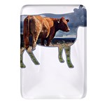 Brown Cow T- Shirt Brown Cow Painting Within A Cow Silhouette Outline T- Shirt Yoga Reflexion Pose T- Shirtyoga Reflexion Pose T- Shirt Rectangular Glass Fridge Magnet (4 pack) Front