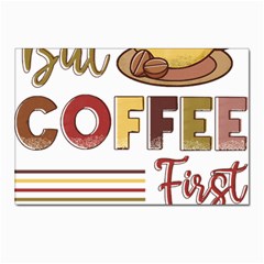 But Coffee First T- Shirt But Coffee  First T- Shirt Yoga Reflexion Pose T- Shirtyoga Reflexion Pose T- Shirt Postcards 5  X 7  (pkg Of 10) by hizuto