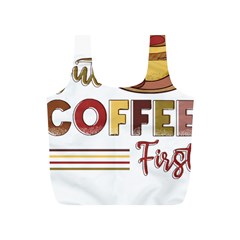 But Coffee First T- Shirt But Coffee  First T- Shirt Yoga Reflexion Pose T- Shirtyoga Reflexion Pose T- Shirt Full Print Recycle Bag (s) by hizuto