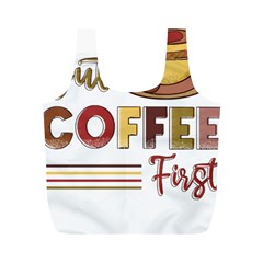 But Coffee First T- Shirt But Coffee  First T- Shirt Yoga Reflexion Pose T- Shirtyoga Reflexion Pose T- Shirt Full Print Recycle Bag (m) by hizuto